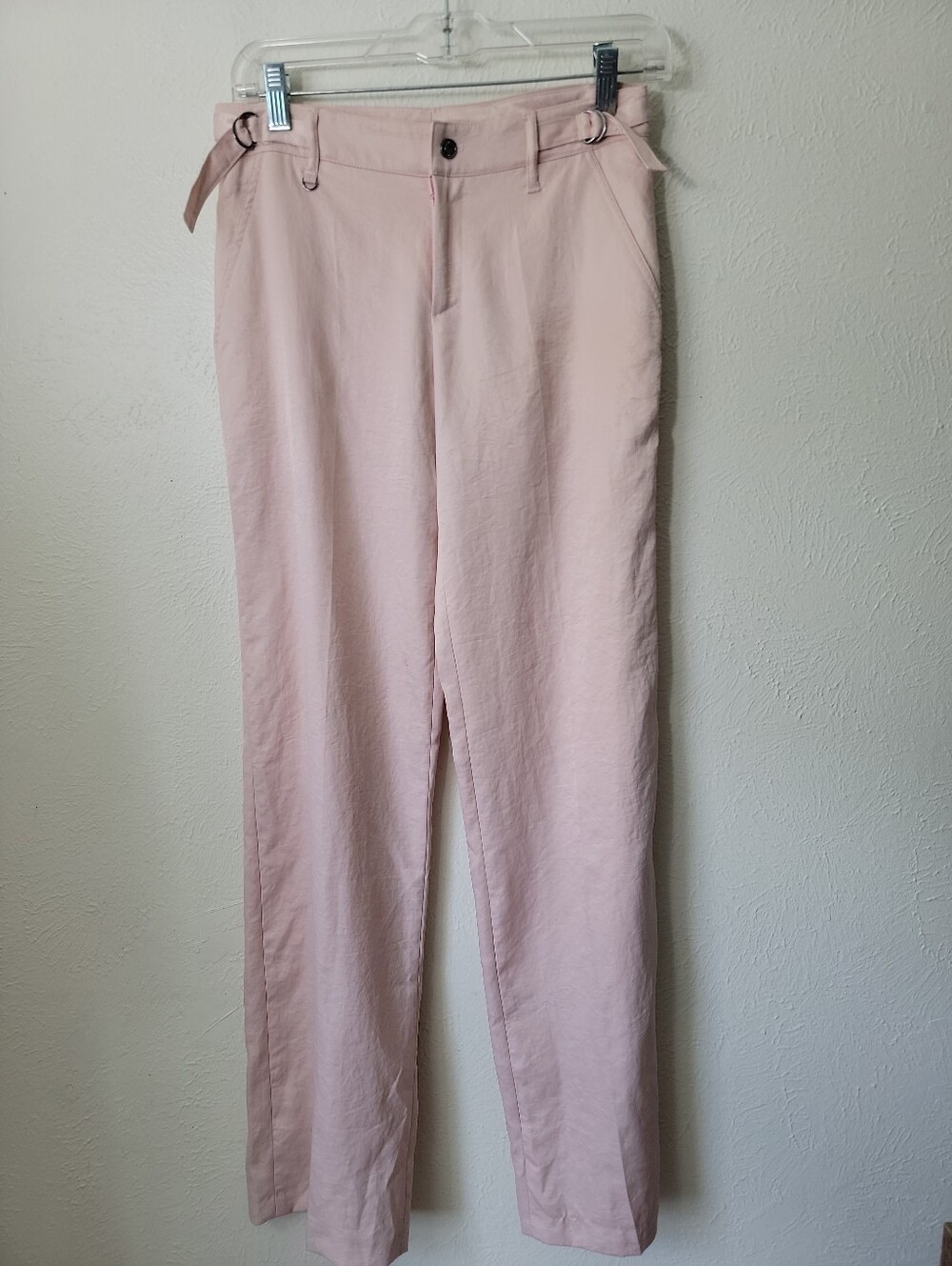 Vintage Y2k Vertigo Paris Pink Satin Textured Trousers